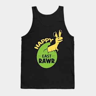 Happy East Rawr Happy Easter Bunny and Easter Egg Hunting Tank Top